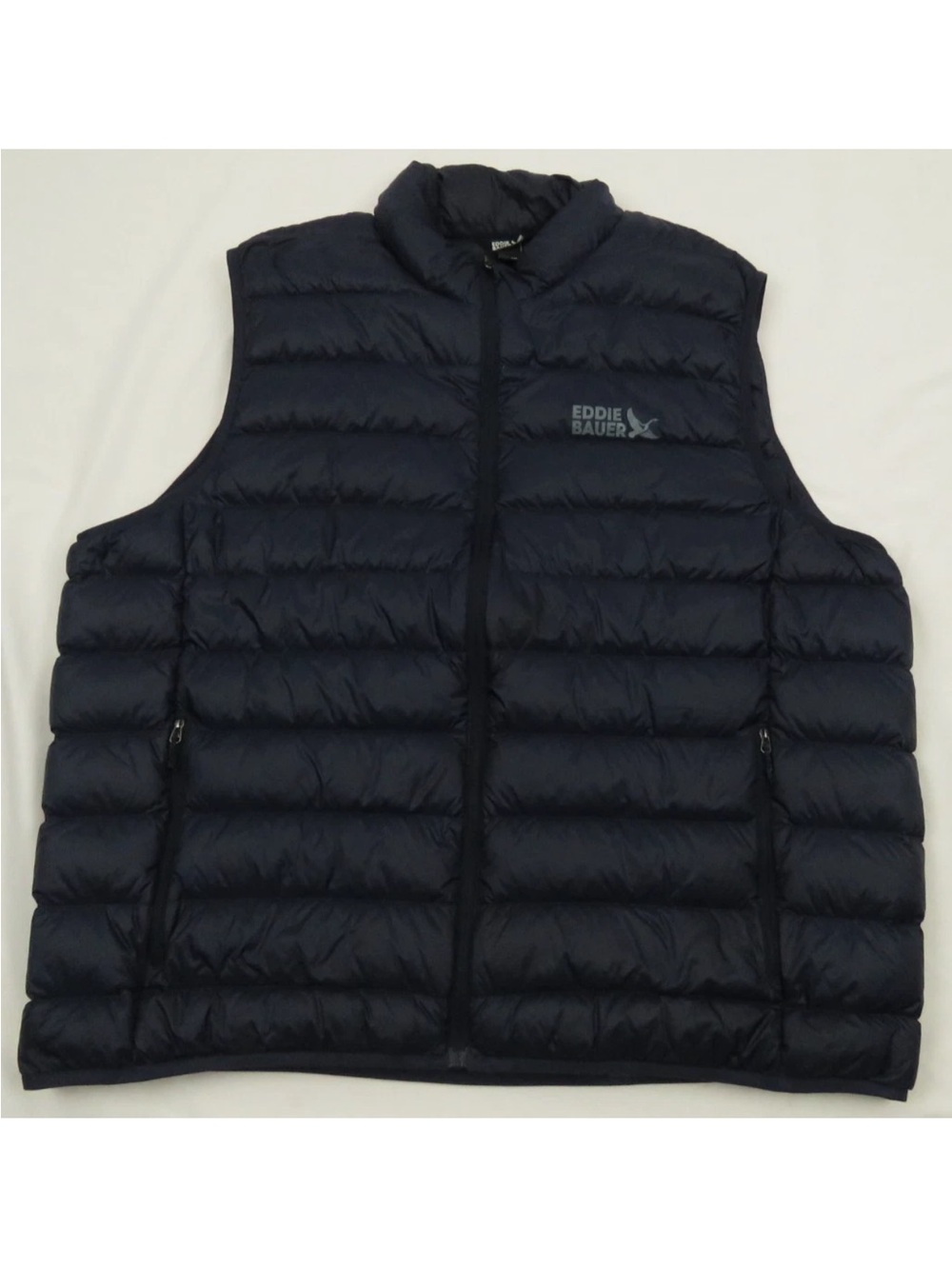 NWOT Eddie Bauer Down 650 Quilted Full Zip Puffer Gilet Vest Jacket XXL